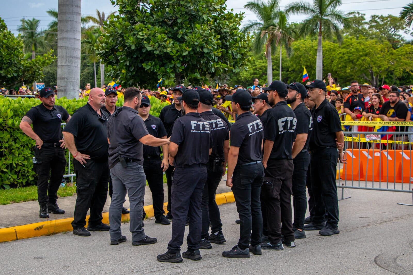 The Federal Tactics team briefing at an event